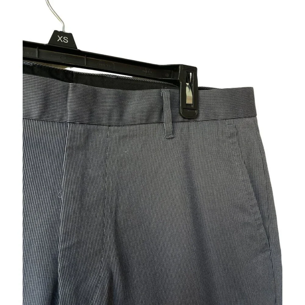 Bonobos Tuesday Chino Pants Size 36/32 Grey Pinstriped Slim Fit Stretch Business